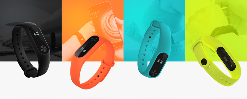 Xiaomi Mi Band 2'nin farklı renk seçenekleri