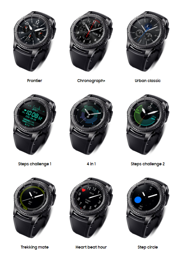 Samsung Gear S3 Saat Yüzleri